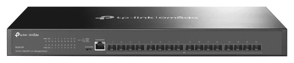 TP-Link Omada SX3016F switch Gestionado L2+/L3 Negro