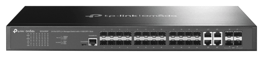 TP-Link Omada TL-SG3428XF Gestionado L2+ 1U Negro