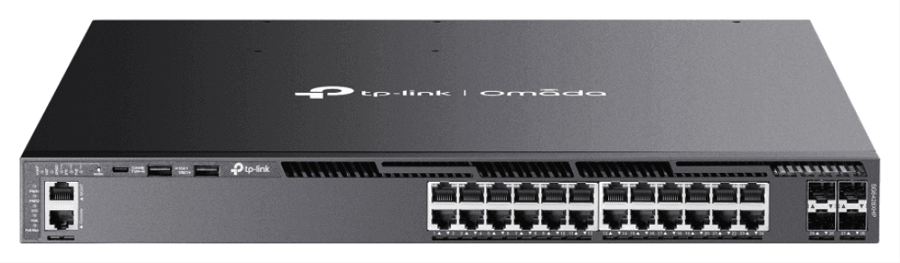 TP-Link Omada SG6428XHP switch Gestionado L3 Gigabit Ethernet (10/100/1000) Energía sobre Ethernet (PoE) 1U Negro