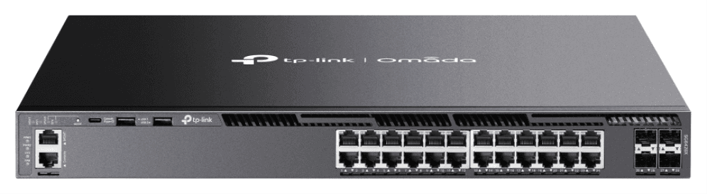 TP-Link Omada SG6428X switch Gestionado L3 Gigabit Ethernet (10/100/1000) 1U Negro