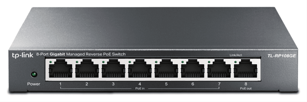 TP-Link Omada TL-RP108GE switch Gestionado L2 Gigabit Ethernet (10/100/1000) Energía sobre Ethernet (PoE) Negro