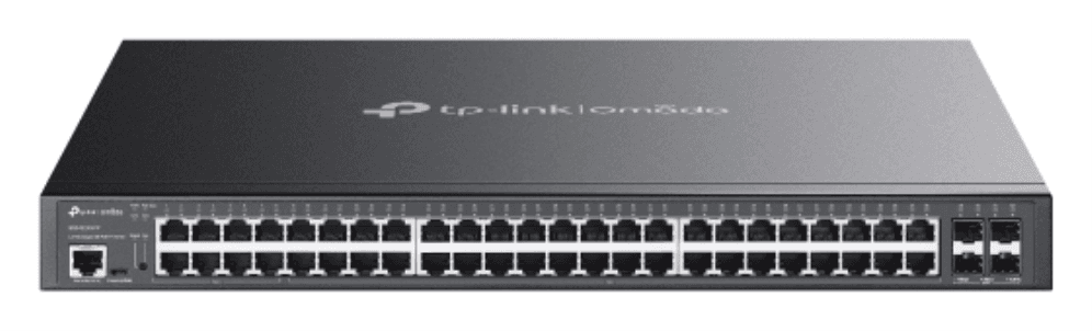 TP-Link Omada SG3452XMPP switch Gestionado L2+ Gigabit Ethernet (10/100/1000) Energía sobre Ethernet (PoE) 1U Negro