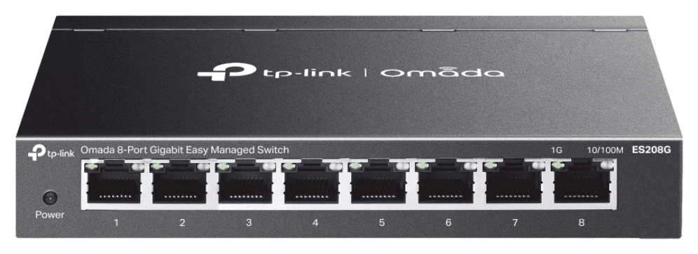 TP-Link Omada ES208G switch Gestionado L2 Gigabit Ethernet (10/100/1000) Negro