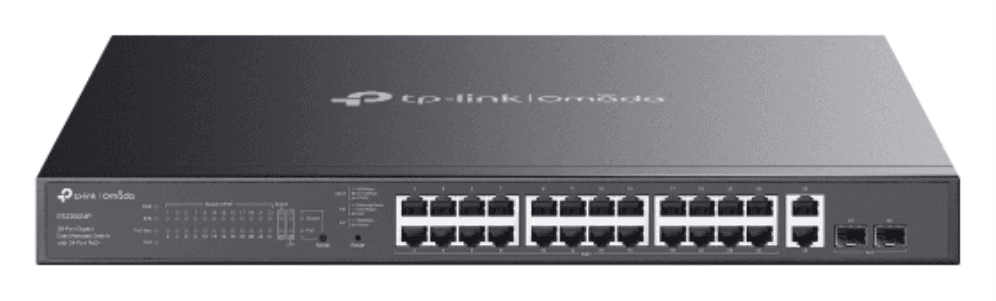 TP-Link Omada ES228GMP switch Gestionado L2 Gigabit Ethernet (10/100/1000) Energía sobre Ethernet (PoE) Negro