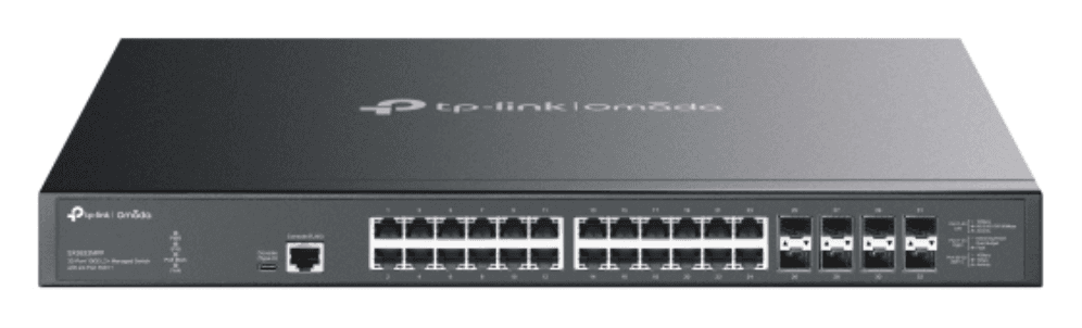 TP-Link Omada SX3832MPP switch Gestionado L2+ 10G Ethernet (100/1000/10000) Energía sobre Ethernet (PoE) DIN rail Negro