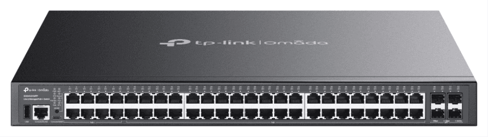 TP-Link Omada SG5452XMPP switch Gestionado L3 Gigabit Ethernet (10/100/1000) Energía sobre Ethernet (PoE) Negro