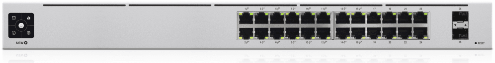 Ubiquiti UniFi 24-Port PoE Gestionado L2/L3 Gigabit Ethernet (10/100/1000) Energía sobre Ethernet (PoE) 1U Plata