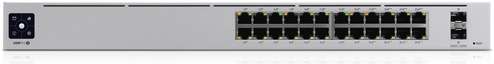 Ubiquiti UniFi Pro 24-Port PoE Gestionado L2/L3 Gigabit Ethernet (10/100/1000) Energía sobre Ethernet (PoE) 1U Plata