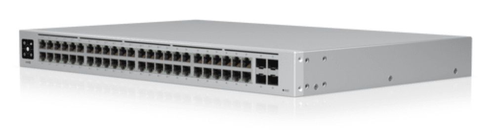 Ubiquiti UniFi USW-48-POE switch Gestionado L2 Gigabit Ethernet (10/100/1000) Energía sobre Ethernet (PoE) 1U Acero inoxidable