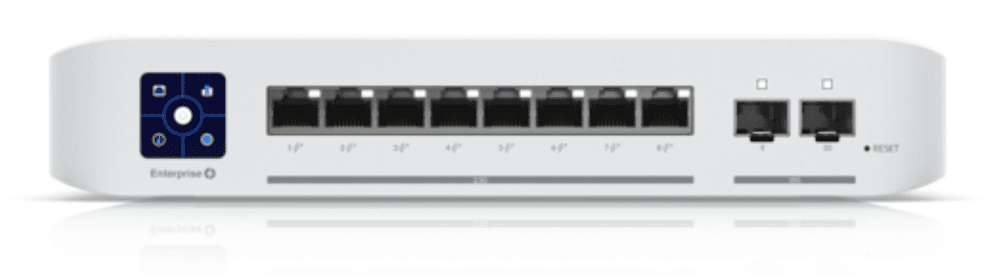 Ubiquiti UniFi Enterprise 8 PoE Gestionado L3 2.5G Ethernet (100/1000/2500) Energía sobre Ethernet (PoE) Acero inoxidable