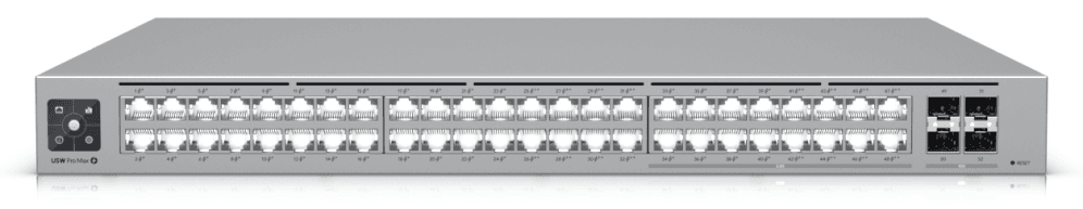 Ubiquiti UniFi Pro Max 48 PoE Gestionado L3 Gigabit Ethernet (10/100/1000) Energía sobre Ethernet (PoE) 1U Gris