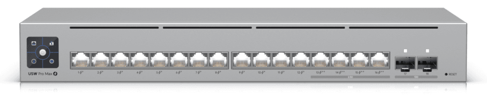 Ubiquiti Pro Max 16 PoE Gestionado L3 Gigabit Ethernet (10/100/1000) Energía sobre Ethernet (PoE) Gris