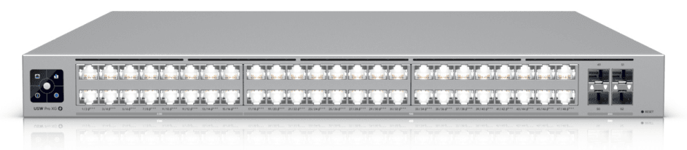 Ubiquiti UniFi Pro XG 48 PoE Gestionado L3 10G Ethernet (100/1000/10000) Energía sobre Ethernet (PoE) 1U Gris