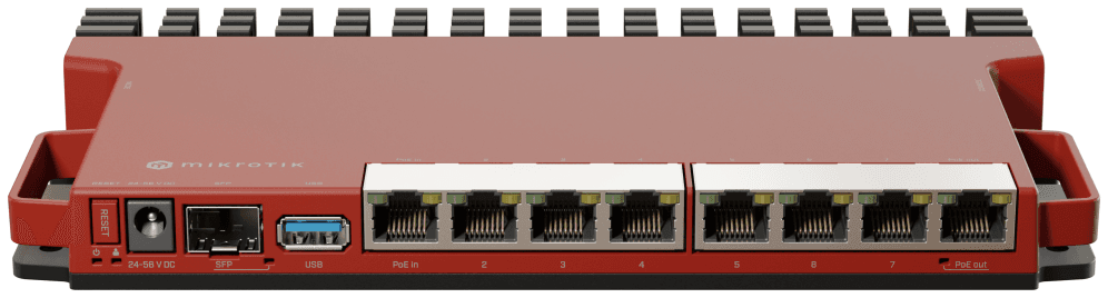 Mikrotik L009UiGS-RM router 2.5 Gigabit Ethernet, Gigabit Ethernet Rojo