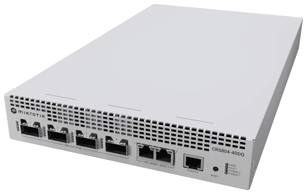 Mikrotik CRS804-4DDQ-HRM switch 10G Ethernet (100/1000/10000) Gris