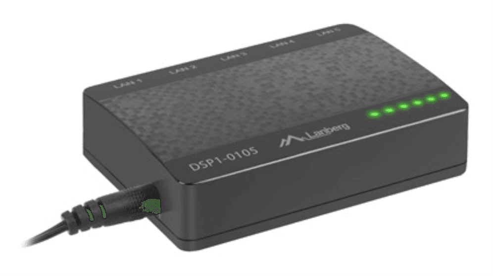 Lanberg DSP1-0105 switch No administrado Fast Ethernet (10/100) Negro
