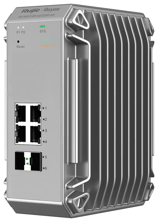 Ruijie Networks RG-NIS3100-4GT2SFP-HP switch Gestionado L2 Gigabit Ethernet (10/100/1000) Energía sobre Ethernet (PoE) Gris