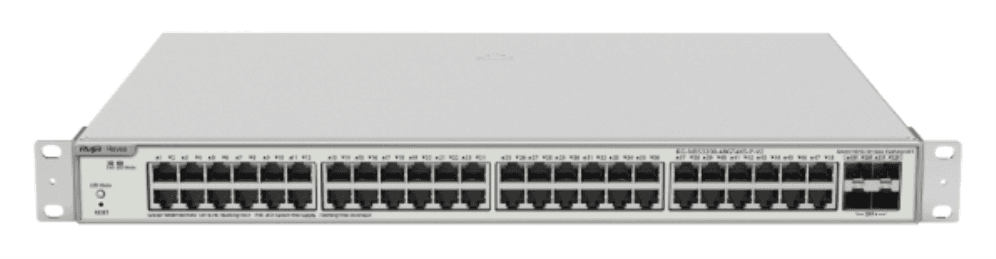 Ruijie Networks RG-NBS3200-48GT4XS-P-V2 switch Gestionado L2 Gigabit Ethernet (10/100/1000) Energía sobre Ethernet (PoE) Gris