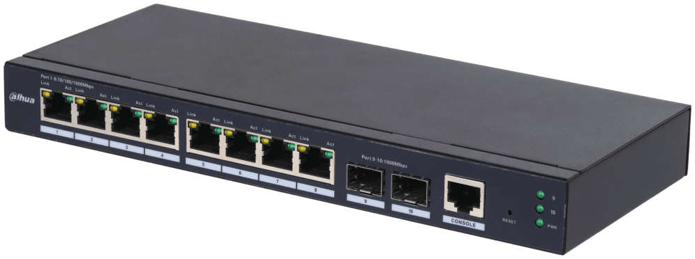 Dahua Technology SG4010-2F Gestionado L2 Gigabit Ethernet (10/100/1000) Negro