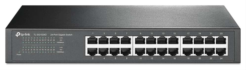 TP-Link TL-SG1024D No administrado Gigabit Ethernet (10/100/1000) Gris