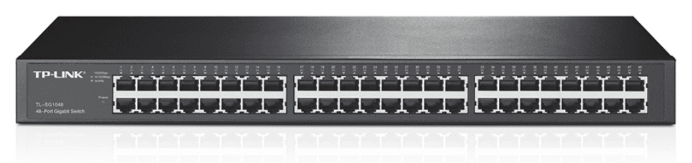 TP-Link TL-SG1048 No administrado Gigabit Ethernet (10/100/1000) 1U Negro