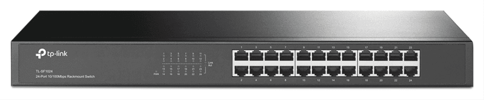 TP-Link TL-SF1024 No administrado Fast Ethernet (10/100) 1U Gris