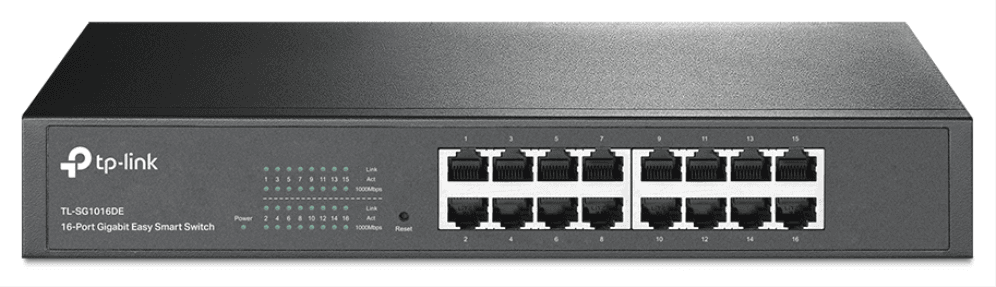 TP-Link TL-SG1016DE Gestionado L2 Gigabit Ethernet (10/100/1000) 1U Negro