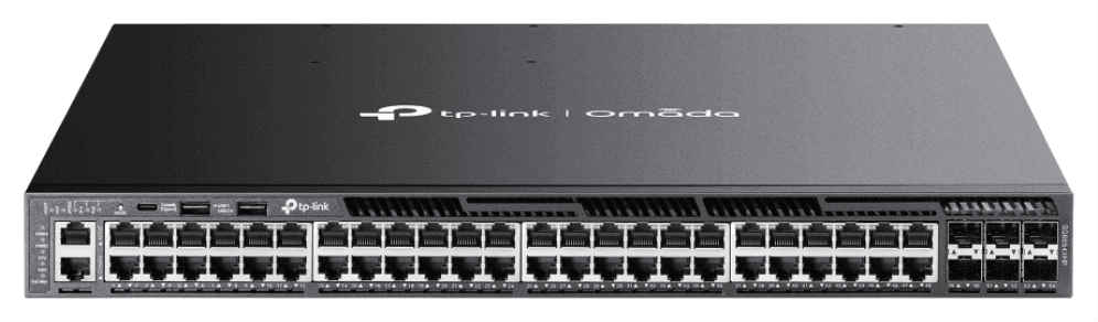 TP-Link Omada SG6654XHP switch Gestionado L3 Gigabit Ethernet (10/100/1000) Energía sobre Ethernet (PoE) 1U Negro