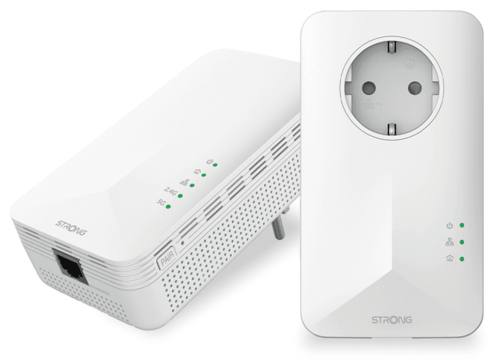 Strong POWERL1000DUOWIFIEUV2 1000 Mbit/s Ethernet Wifi Blanco 2 pieza(s)