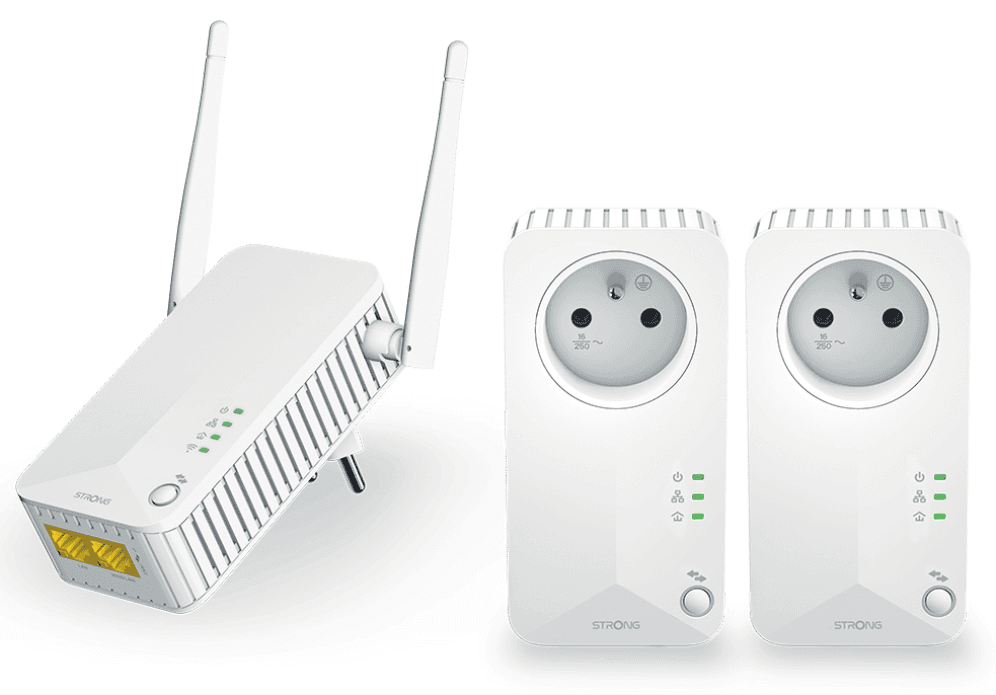Strong Powerline WiFi 600 Triple Pack V2 600 Mbit/s Ethernet Blanco 3 pieza(s)