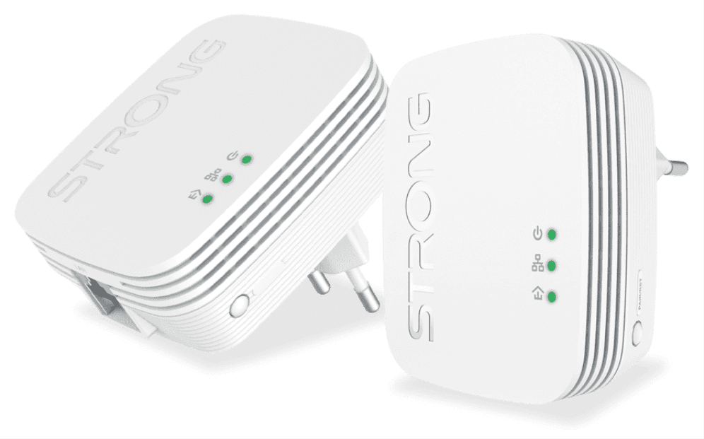 Strong POWERL600DUOMINI adaptador de red PowerLine 600 Mbit/s Ethernet Blanco 2 pieza(s)