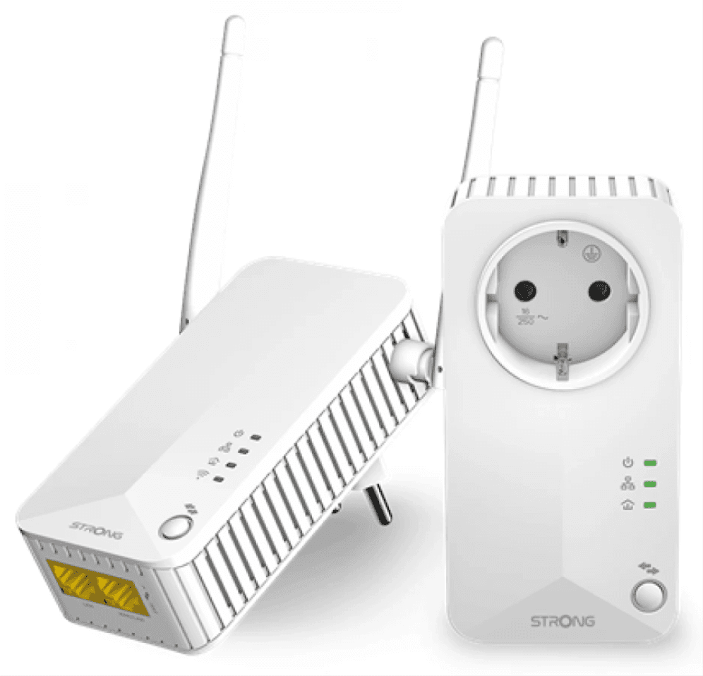 Strong Powerline 600 Duo Wi-Fi EU 600 Mbit/s Ethernet Wifi Blanco 1 pieza(s)