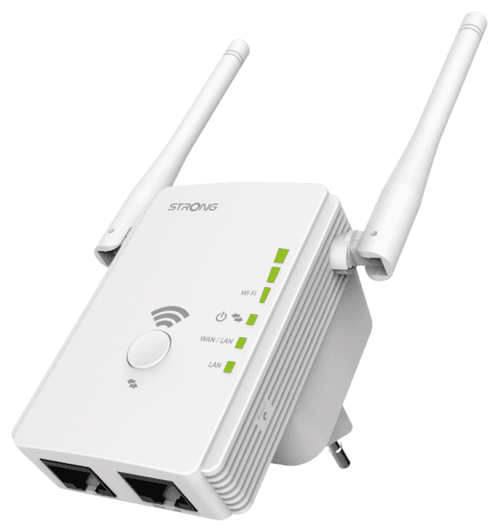 Strong REPEATER300V2 repetidor y transceptor Repetidor de red 300 Mbit/s Blanco