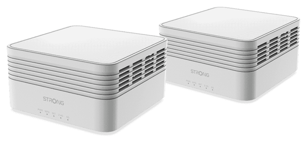 Strong MESHKITAX3000 sistema Wi-Fi Mesh (Wi-Fi en malla) Doble banda (2,4 GHz / 5 GHz) Wi-Fi 6 (802.11ax) Blanco 2 Interno
