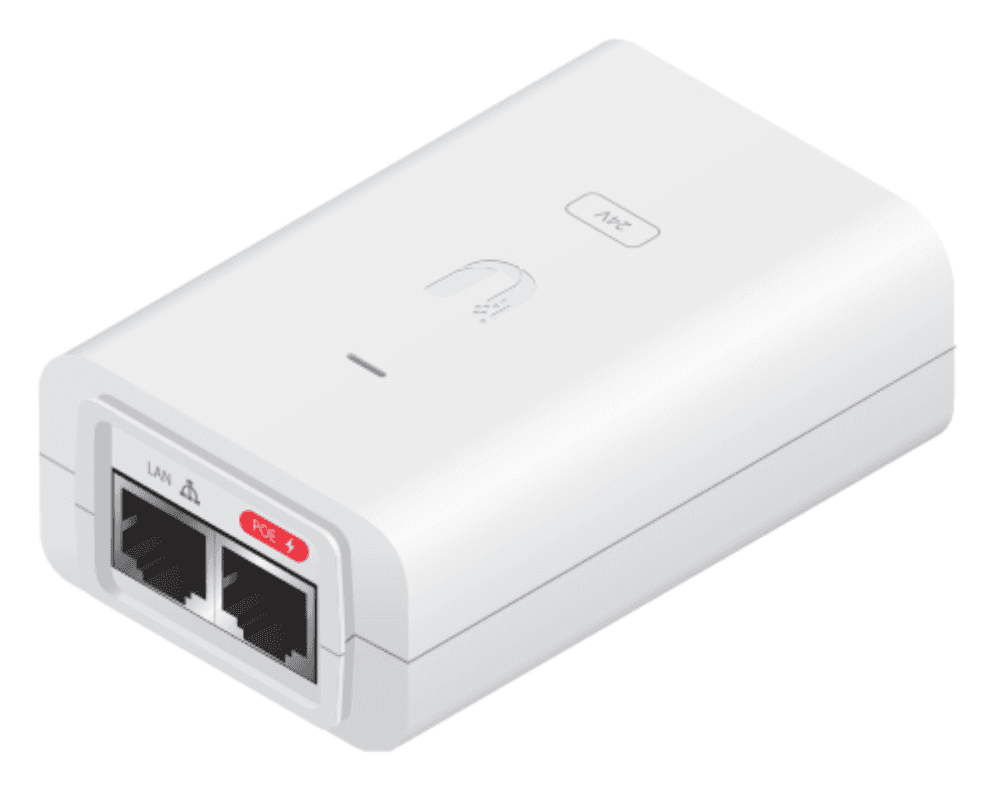 Ubiquiti POE-24-30W-G-WH adaptador e inyector de PoE Gigabit Ethernet 24 V