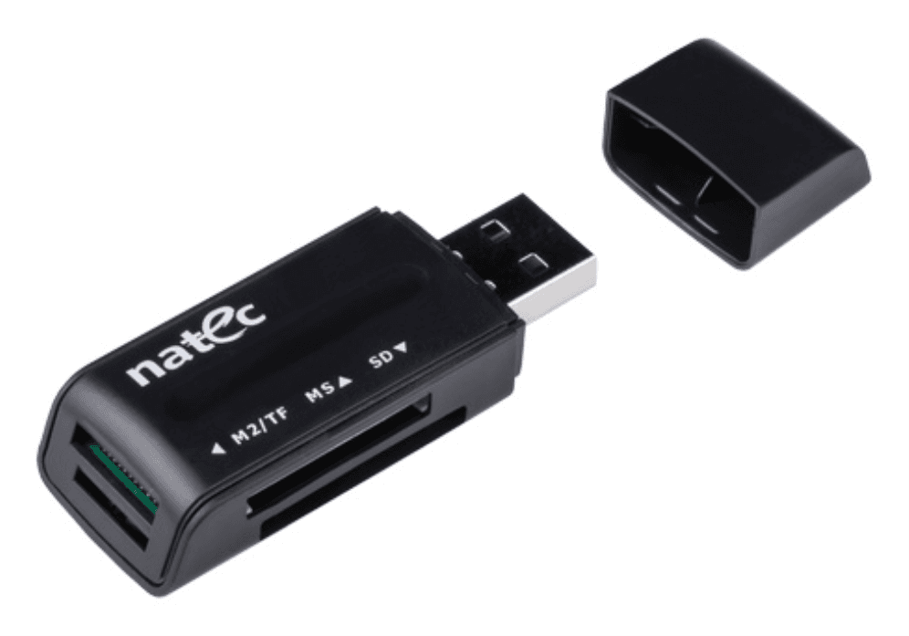 NATEC ANT 3 Mini lector de tarjeta USB 2.0 Negro