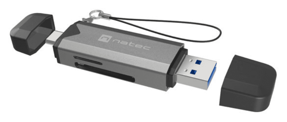 NATEC NCZ-2262 lector de tarjeta USB 3.1 Interno Negro, Gris Oscuro