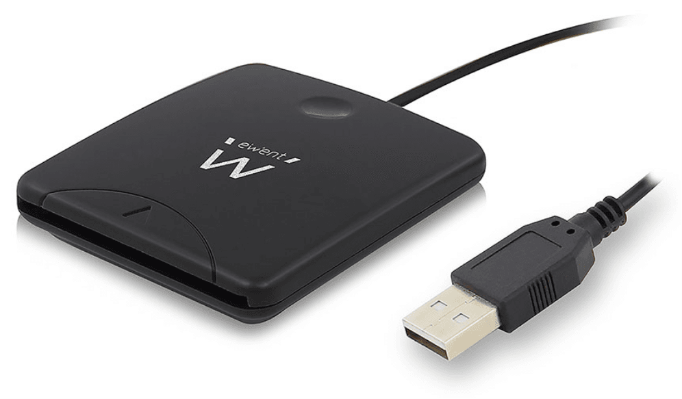 Ewent EW1052 lector de tarjeta inteligente USB USB 2.0 Negro