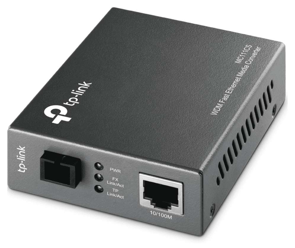 TP-Link MC111CS convertidor de medio 1000 Mbit/s 1550 nm Monomodo Negro