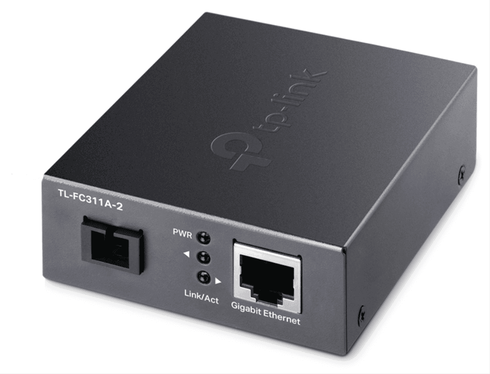 TP-Link TL-FC311A-2 convertidor de medio 1000 Mbit/s Monomodo Negro