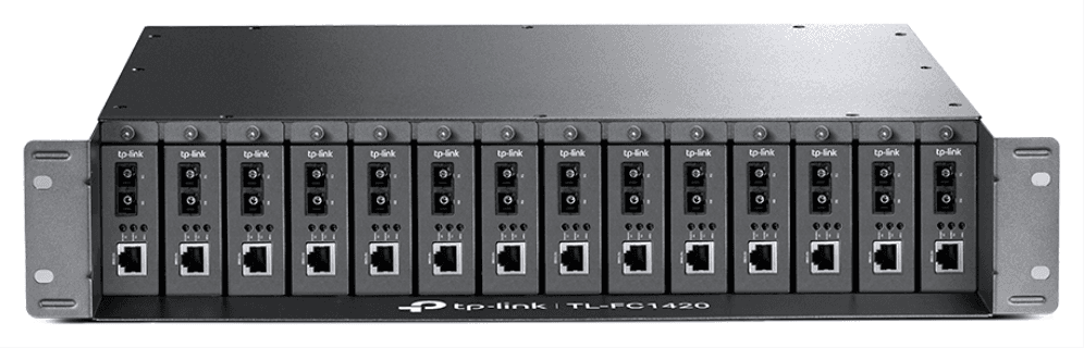 TP-Link TL-FC1420 chasis de red 2U Negro