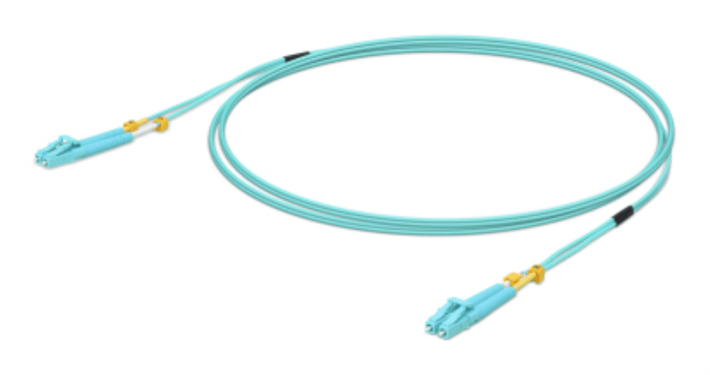 Ubiquiti UniFi ODN 3m cable de fibra optica LC OM3 Color aguamarina