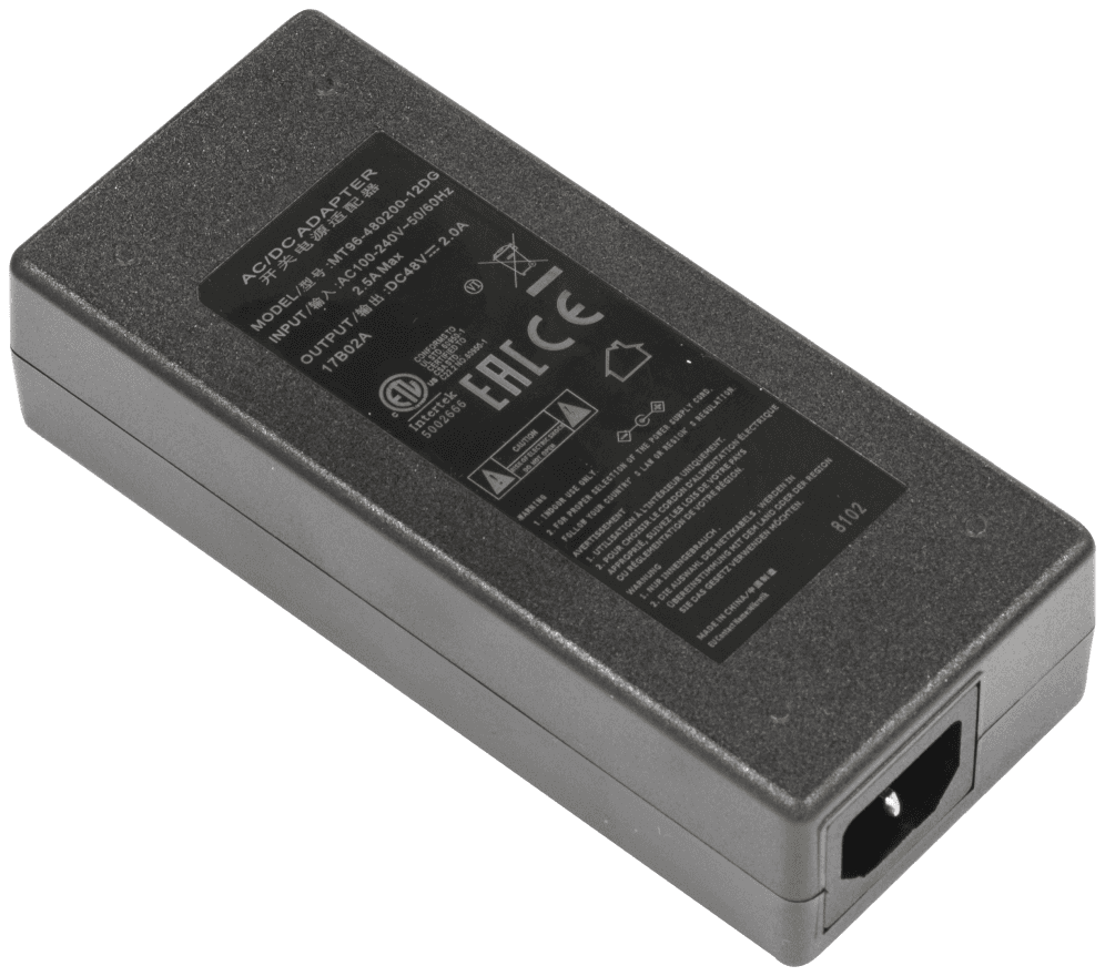 Mikrotik 48V2A96W adaptador e inversor de corriente Interior 96 W Negro