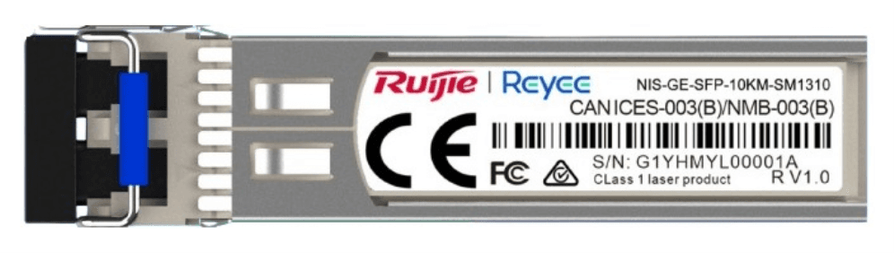 Ruijie Networks NIS-GE-SFP-10KM-SM1310 red modulo transceptor Fibra óptica 1000 Mbit/s 1310 nm