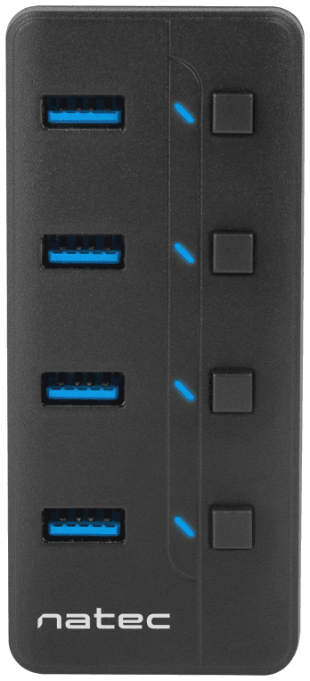NATEC MANTIS USB 2.0 Type-B 5000 Mbit/s Negro