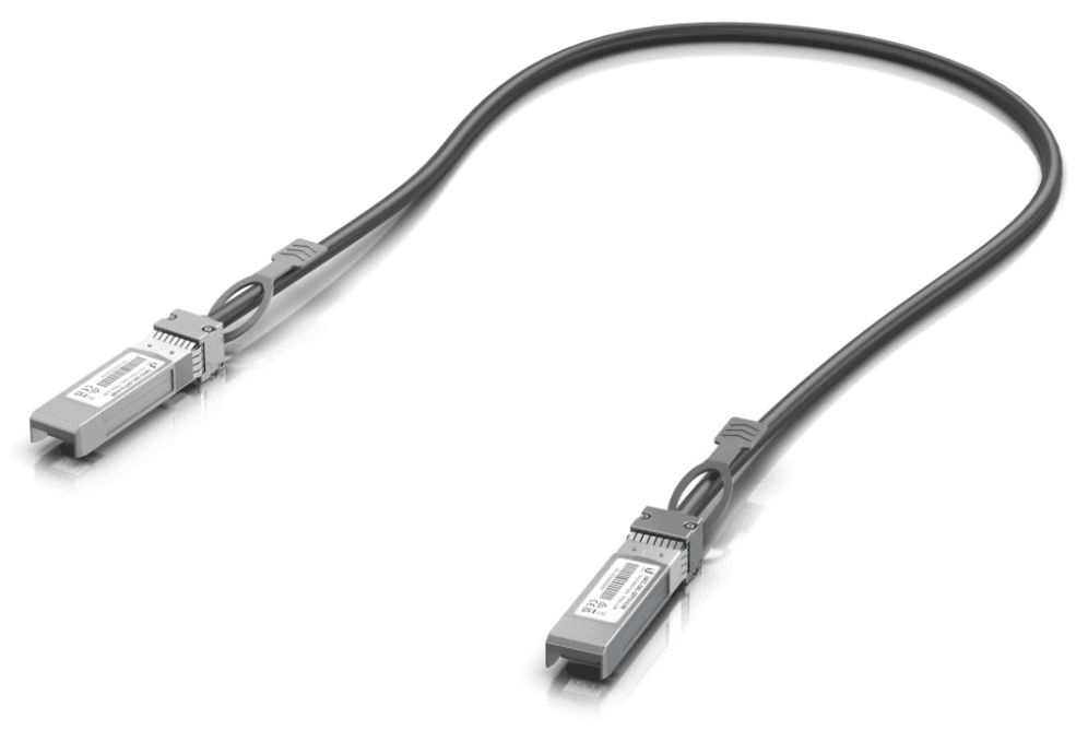 Ubiquiti UACC-DAC-SFP10-0.5M Cable de fibra óptica e InfiniBand 0,5 m SFP+ Negro