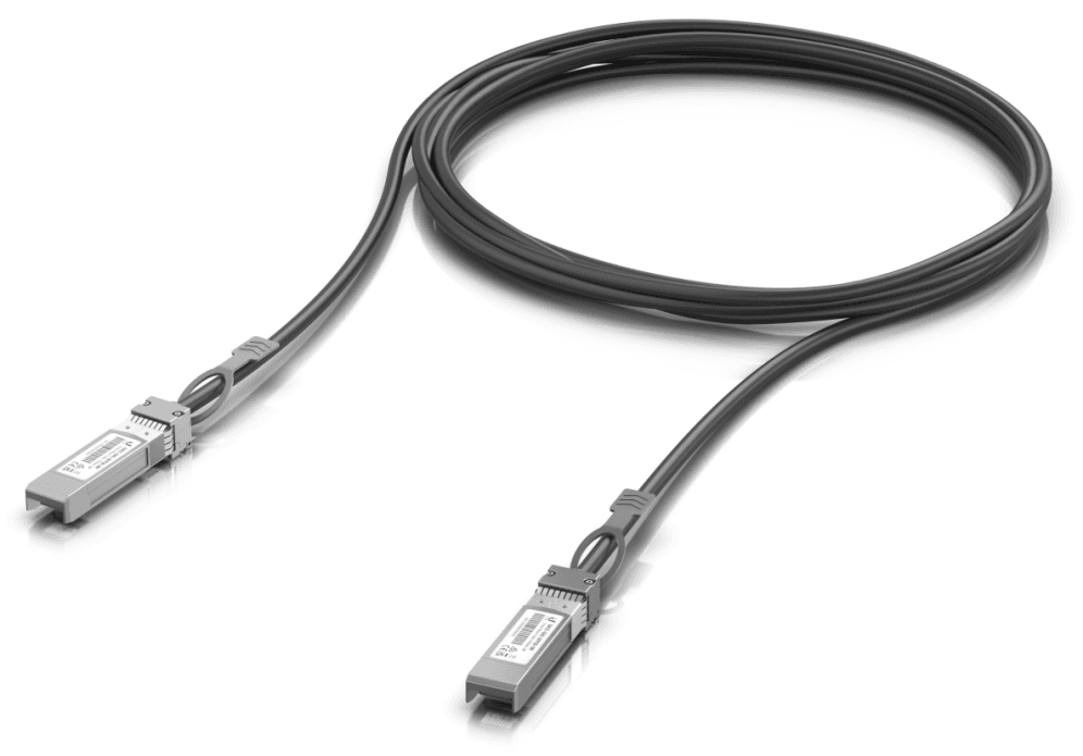 Ubiquiti UACC-DAC-SFP28-3M Cable de fibra óptica e InfiniBand Negro