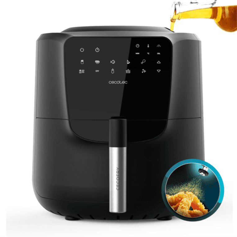 Cecotec 03300 freidora Sencillo 5,5 L Independiente 1550 W Freidora baja en grasa Negro