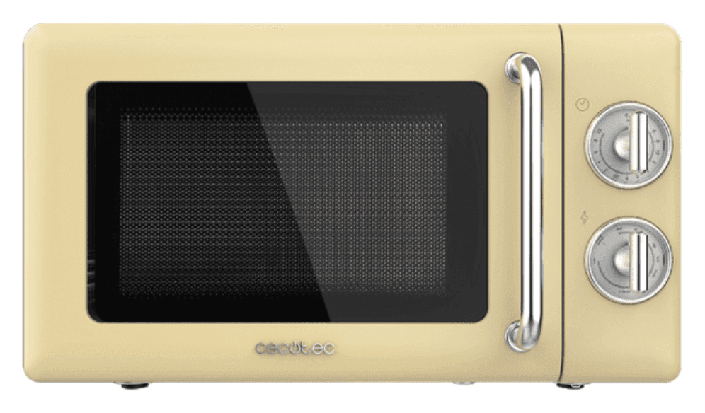 Cecotec 01708 microondas Beige, Acero inoxidable Microondas con grill Encimera 20 L 700 W