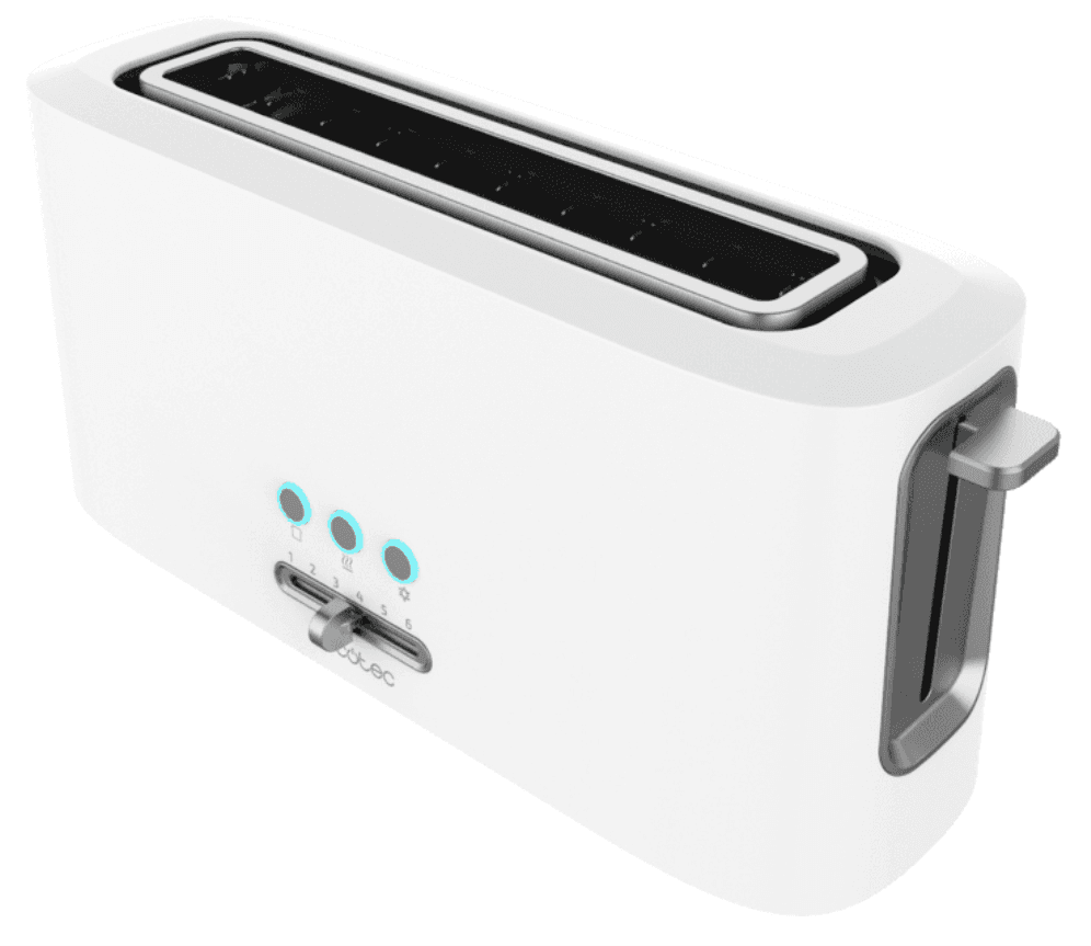 Cecotec 03189 tostadora 6 2 rebanada(s) 980 W Blanco